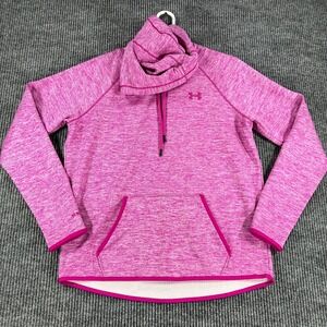 Under Armour Hoodie Sweatshirt Womens Medium Purple Cold Gear Long Sleeve